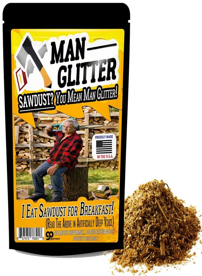 Gears Out Man Glitter Sawdust - Funny Gag Gift for Men - Proudly Made in America - Image 2
